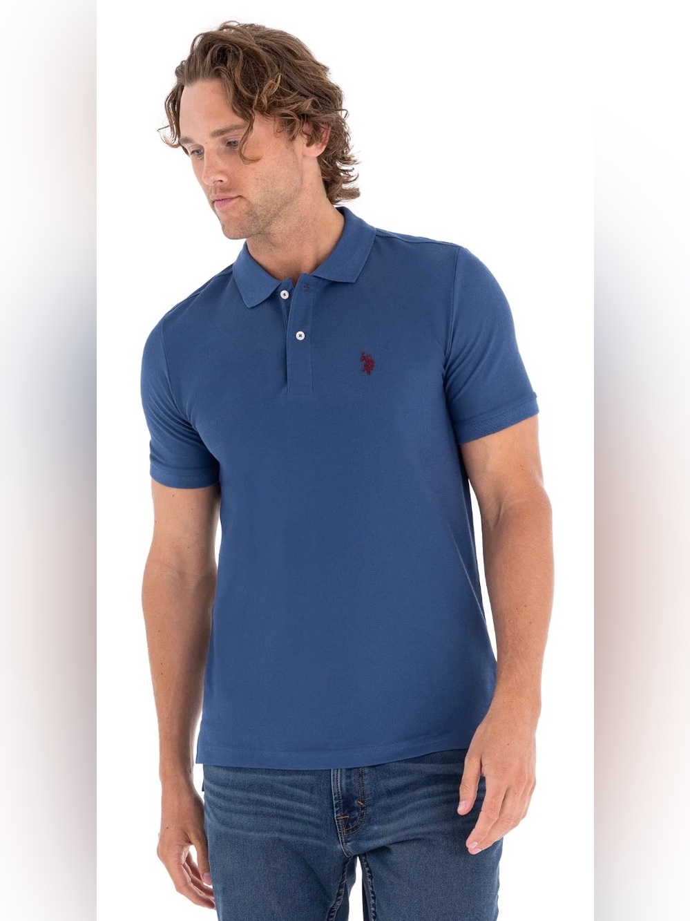 U.S. Polo Assn. Men's Performance Pique Polo Shirt